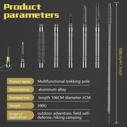 Multi-functional Tactical Survival Stick